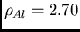 $\rho_{Al}=2.70$